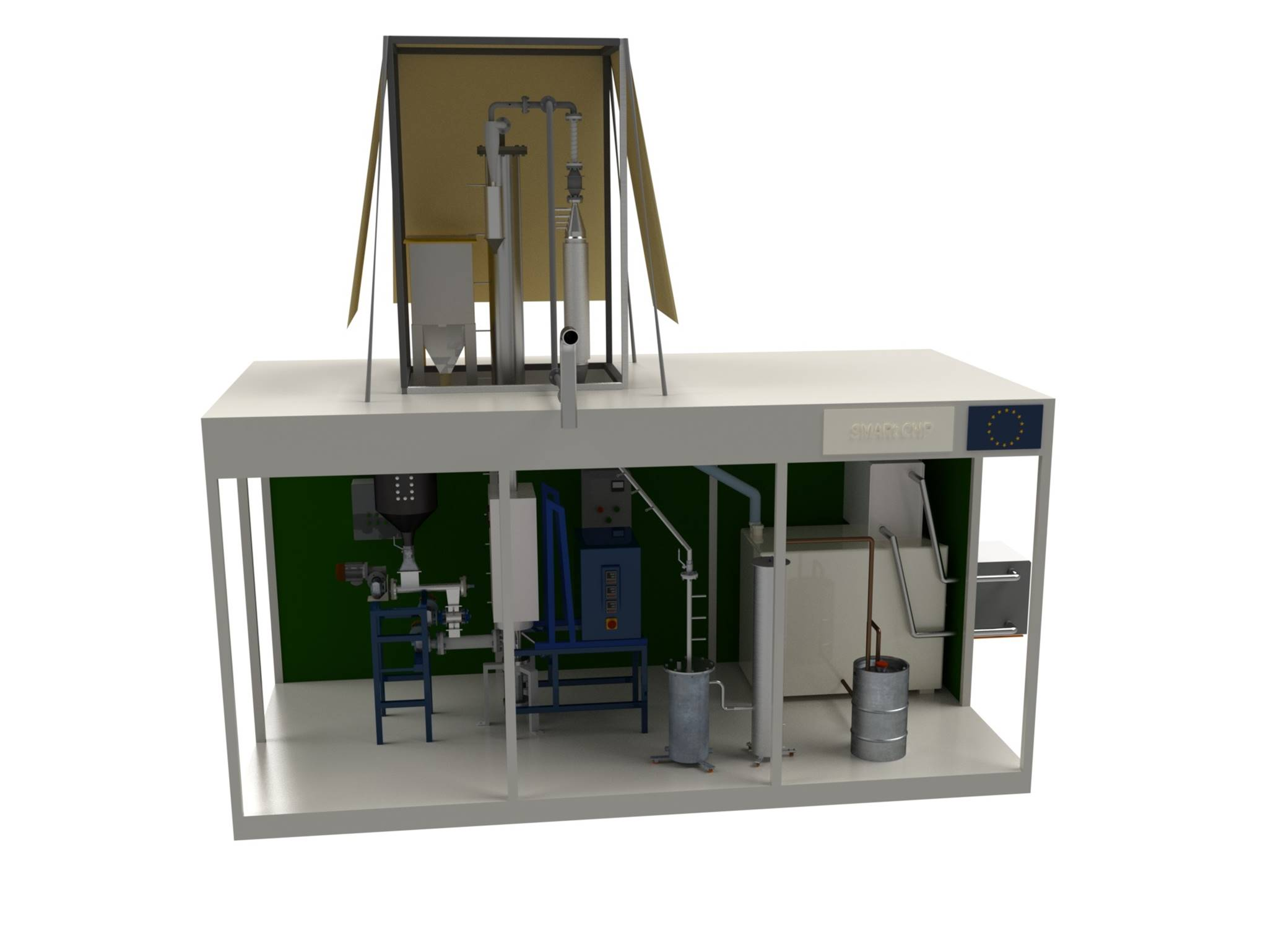 BIO2CHP SMARt-CHP 5KWEL & 12KWTH CHP Prototype Unit