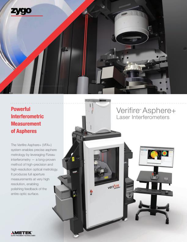 Zygo - Model Verifire Asphere+ - Imaging, Sensing and Laser Systems ...
