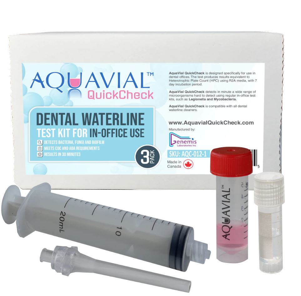 AquaVial Quick Check Dental Unit Waterline Test Kit