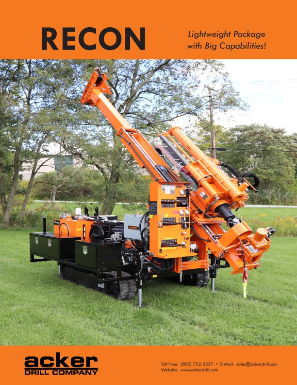 Acker - Model Recon - Lightweight Drill Rig - Brochure