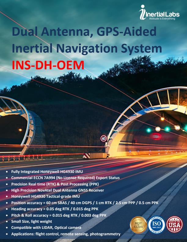 Inertial Labs - Model INS-DH-OEM - GPS-Aided Inertial Navigation System ...
