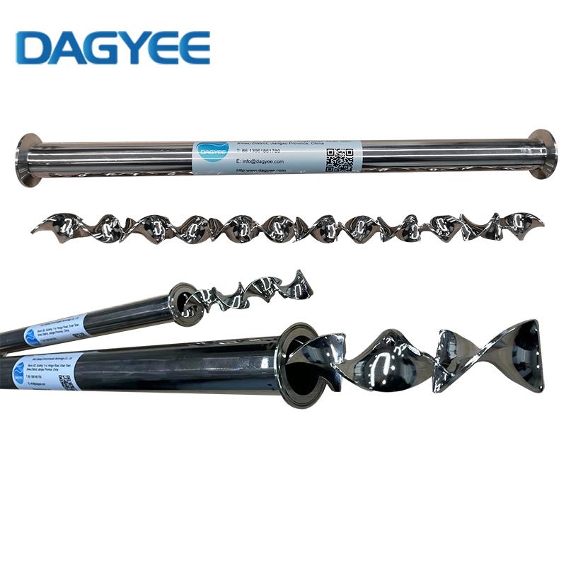 Extensional Mixing Element Dajiang SK Hygienic Removable Elements Helical Mixing Elements Static Mixer