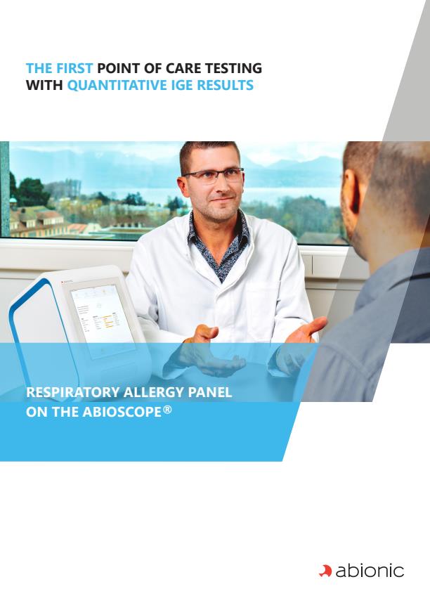 Abionic - Model IVD CAPSULE Aeroallergens - Rapid Single-Use in Vitro ...