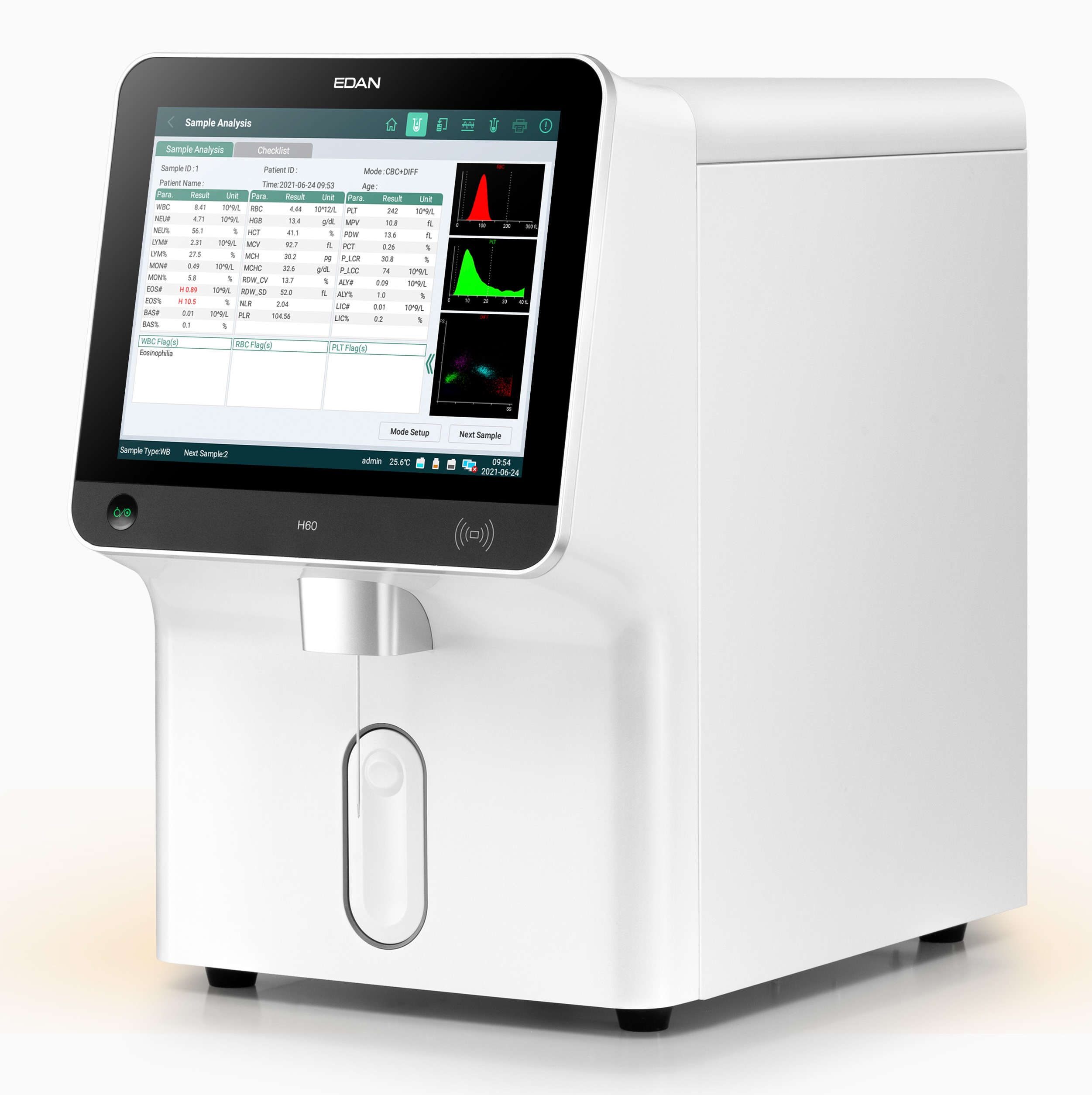 EDAN H60 Hematology Analyzer