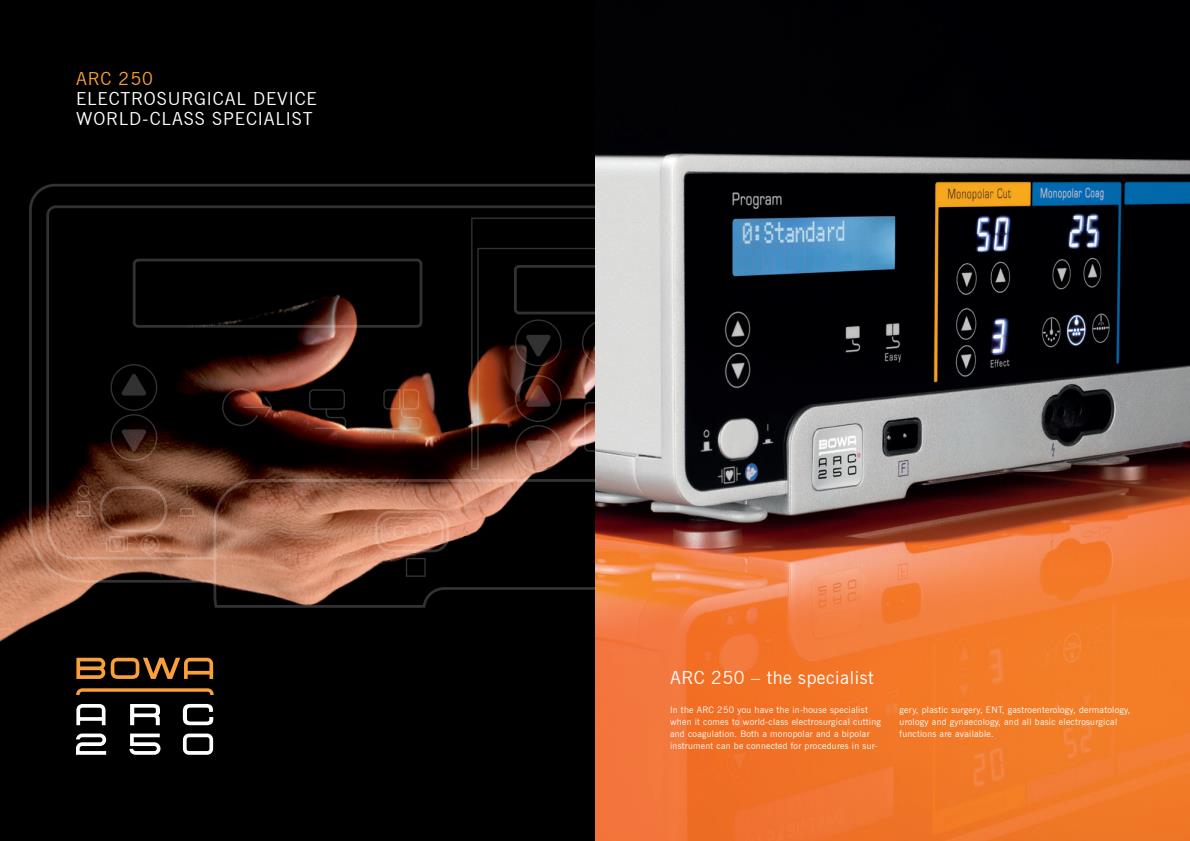 BOWA - Model ARC 250 - Electrosurgical Unit Brochure