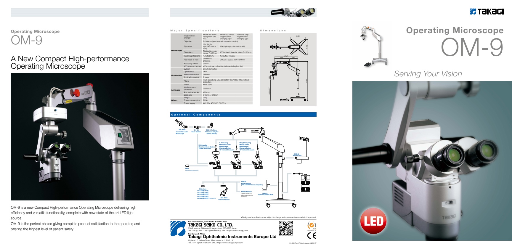 Takagi - Model OM-9 - Operating Microscope - Brochure