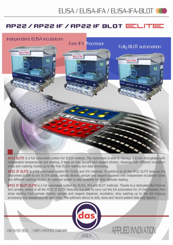 Elite - Model AP BLOT - Fully Automated Dot Blot Processor - Brochure