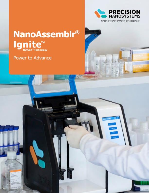 NanoAssemblr Ignite - Benchtop Microliter Nanomedicine Formulations ...