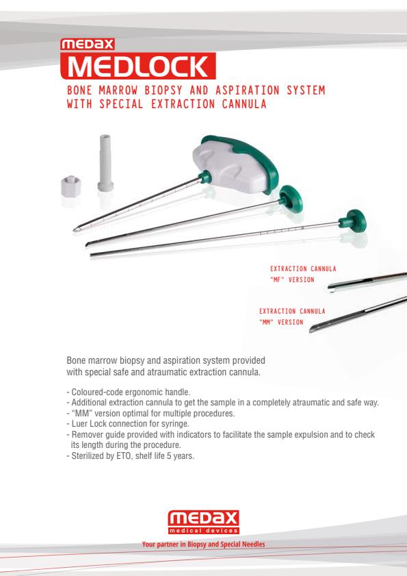 Medax - Bone Marrow Biopsy and Aspiration System With Special ...
