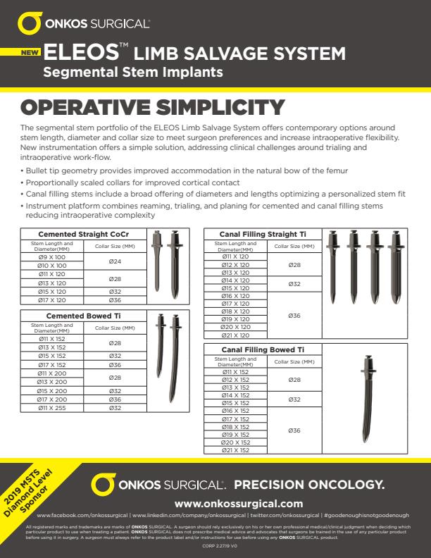 ELEOS - Limb Salvage System - Brochure