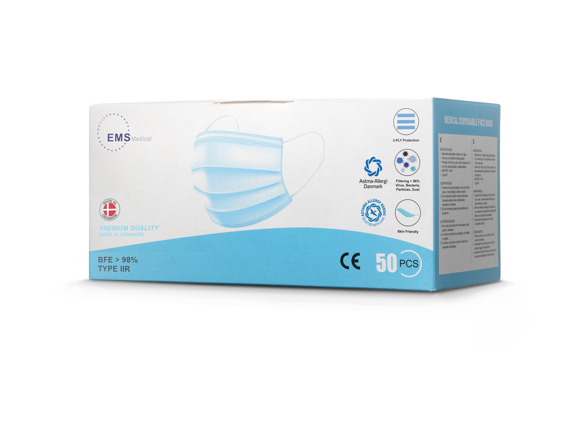 IIR EMS Disposable Face Mask Medical Face Mask by EMS