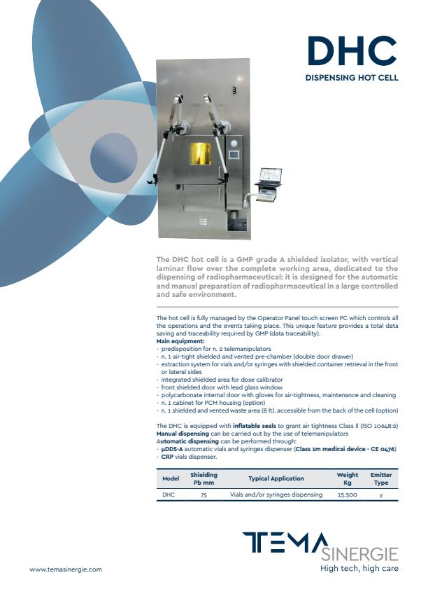 Tema - Model DHC - Dispensing Hot Cell System - Brochure