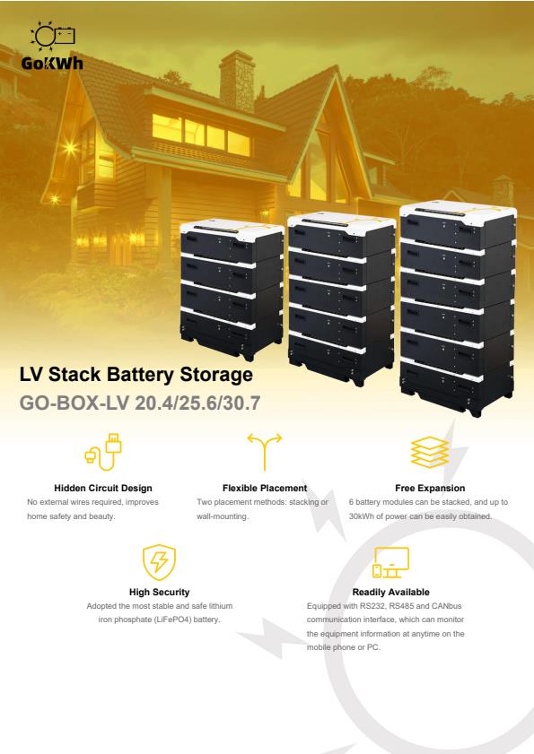 GokWh - Model GO-BOX-LV 30.7 - 51.2V 30.7kWh LV Stack Battery Storage ...