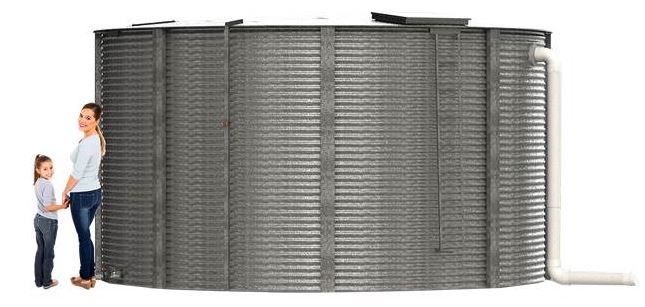Aquamate UR4D205 16,000 Gallon Rainwater Collection Tank