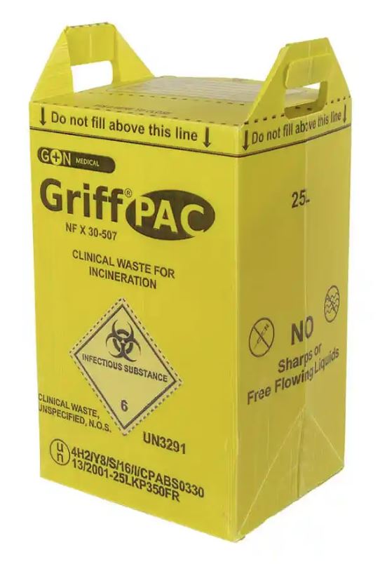 Griff Pac High Quality Clinical Waste Box