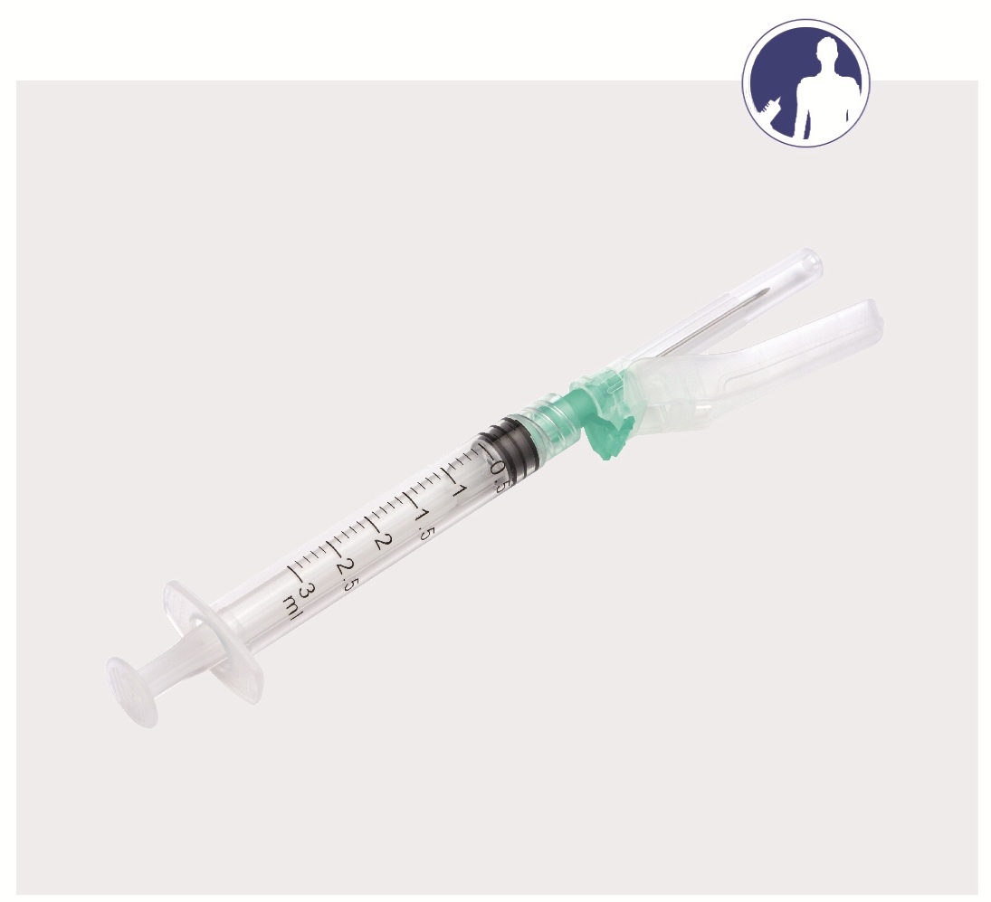 Berpu Medical Safety Devices Syringe With Safety Needle
