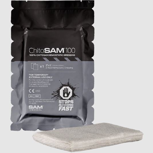 Chitosam 100 Hemostatic Dressing Designed To Stop Bleeding