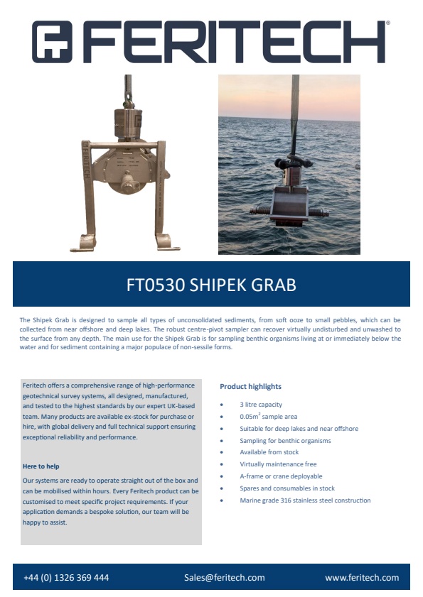 Feritech - Model FT0530 - Shipek Grab - Datasheet