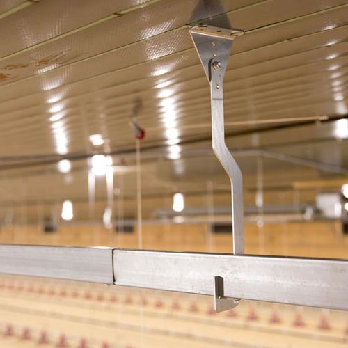 Hawk Steel Rail Poultry Hawk Rail System