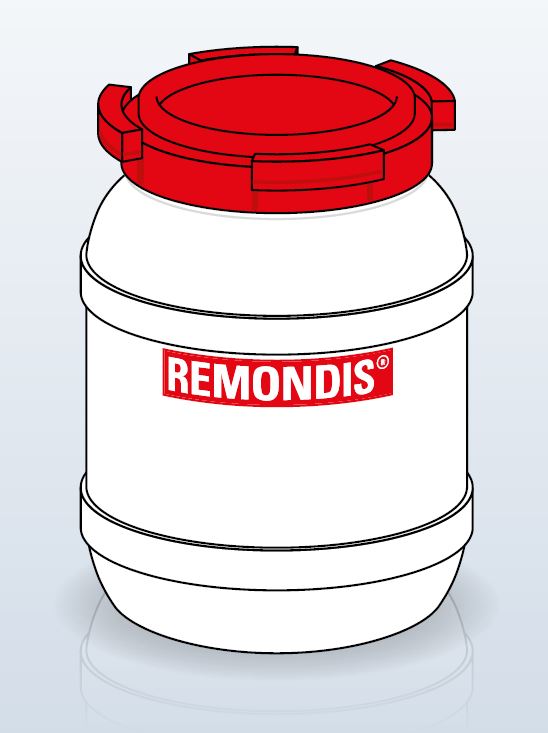 REMONDIS Bins & Containers Amalgam Container, 6 Litres by