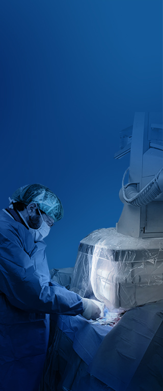Radiaction Mounted on the C-Arm, Blocks Radiation Device