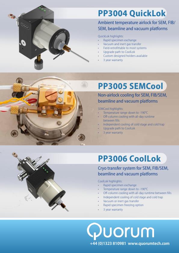 Quorum - Model PP3006 CoolLok - Cryo Transfer for SEM and FIB/SEM ...