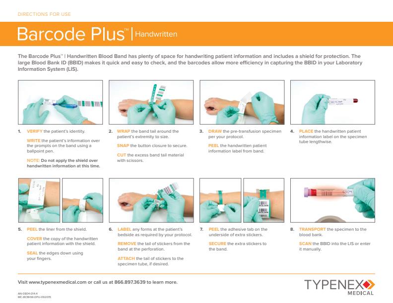 Barcode Plus Handwritten - Directions for Use