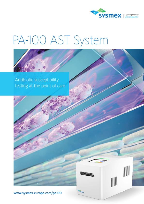 Sysmex - Model PA-100 - AST System Datasheet