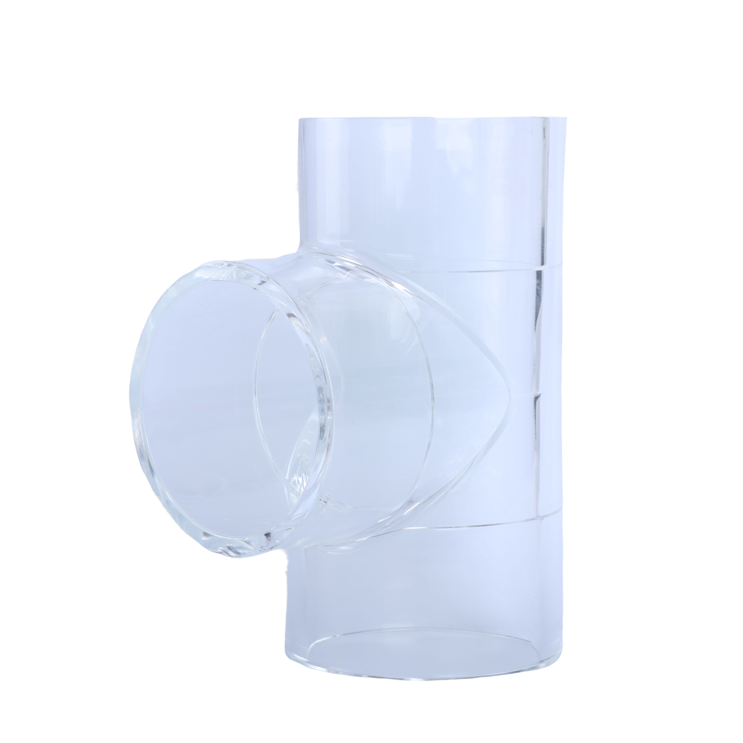 ERIKEKE Transparent tube UPVC transparent reducing tee industrial water ...
