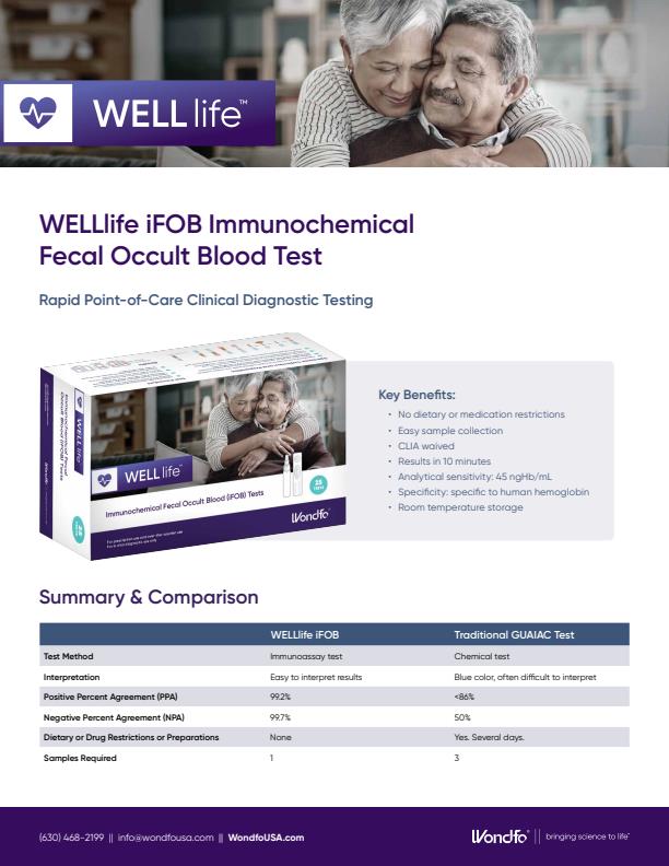 WELLlife - Model iFOB - Immunochemical Fecal Occult Blood Test Kit ...