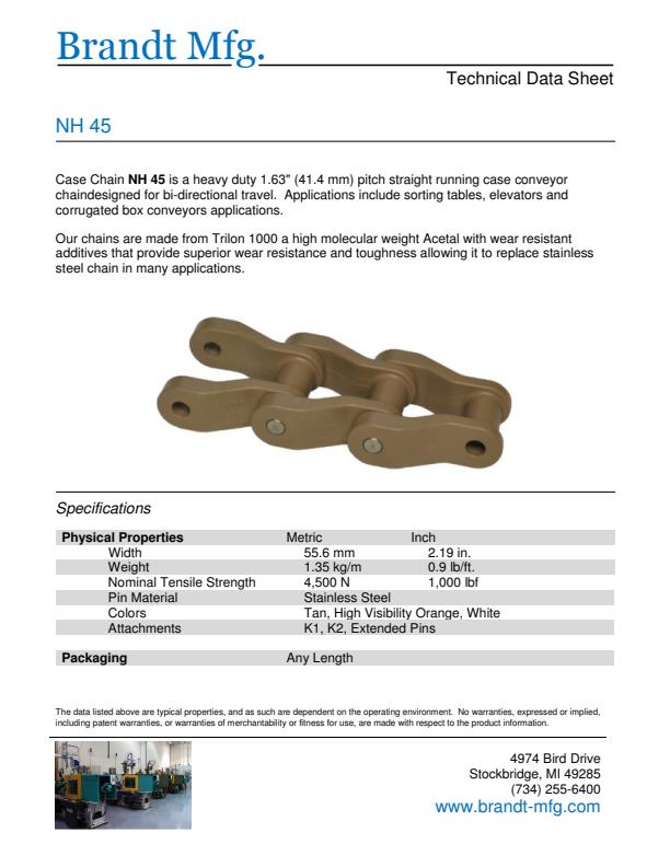 NH45 - Technical Data Sheet