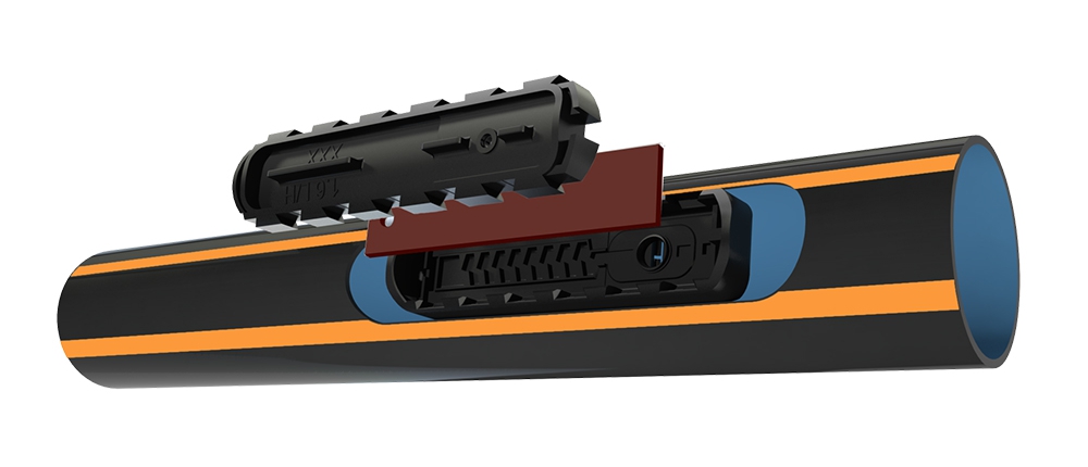 Image showcasing Netafim UniRAM Pipe with Self-Compensating Dripper