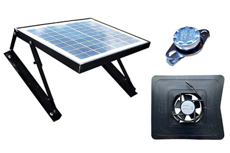 iSolar 19W-MOD-S Modular Solar Powered Fan With Thermal Switch