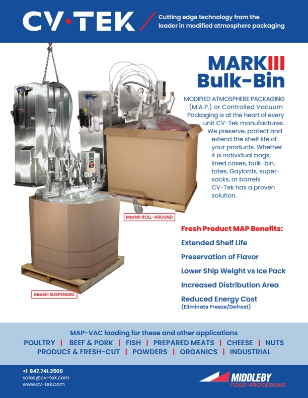 CV-Tek - Model Corr-Vac Mark-III - Bulk Bin Packaging Machine - Brochure