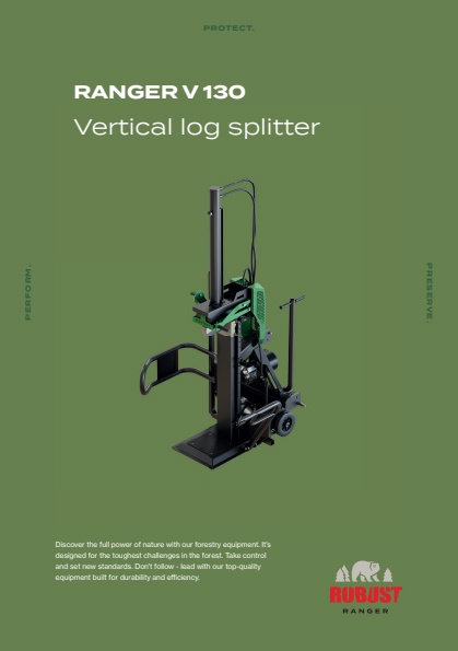 Robust - Model Ranger V 130 - Wood Splitter - Brochure