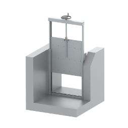 BERGTEC RIS 1 Weir-Gate with Rising Plate for Water Management