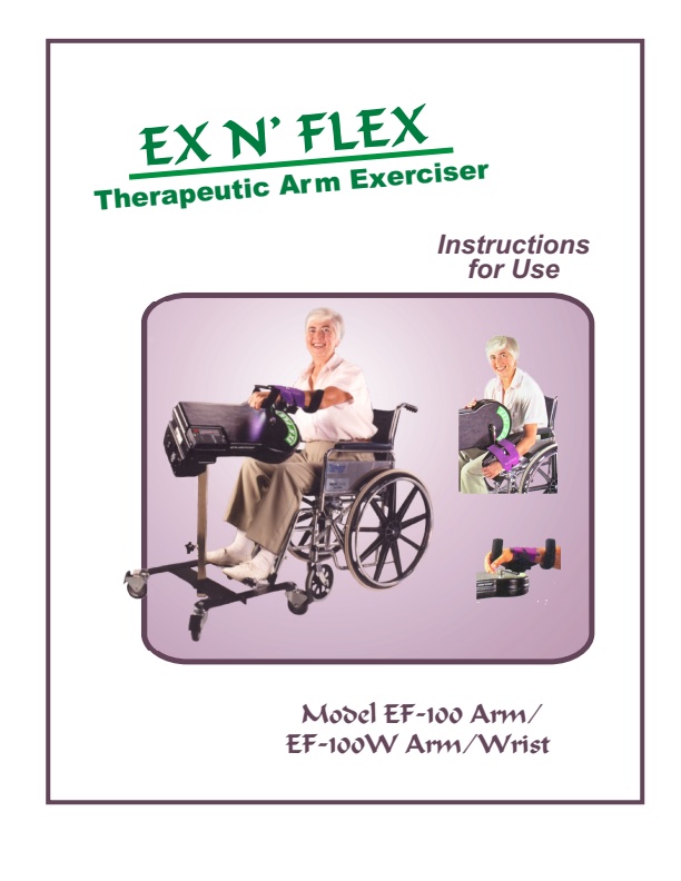 Ex-N-Flex - Model EF-100 AW - Arm/Wrist Therapy Machine - Operating ...