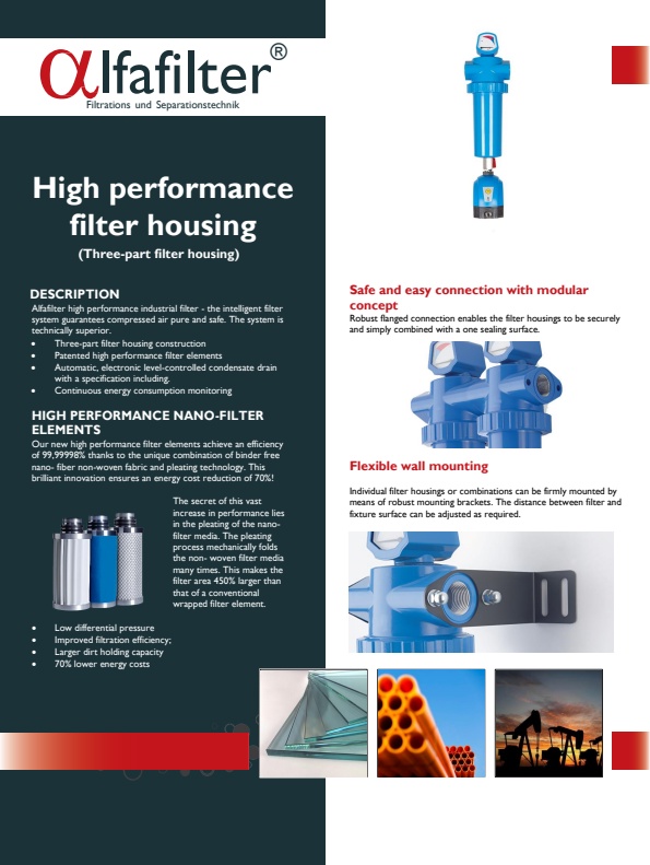Alfafilter - High Performance Filter Housing - Brochure