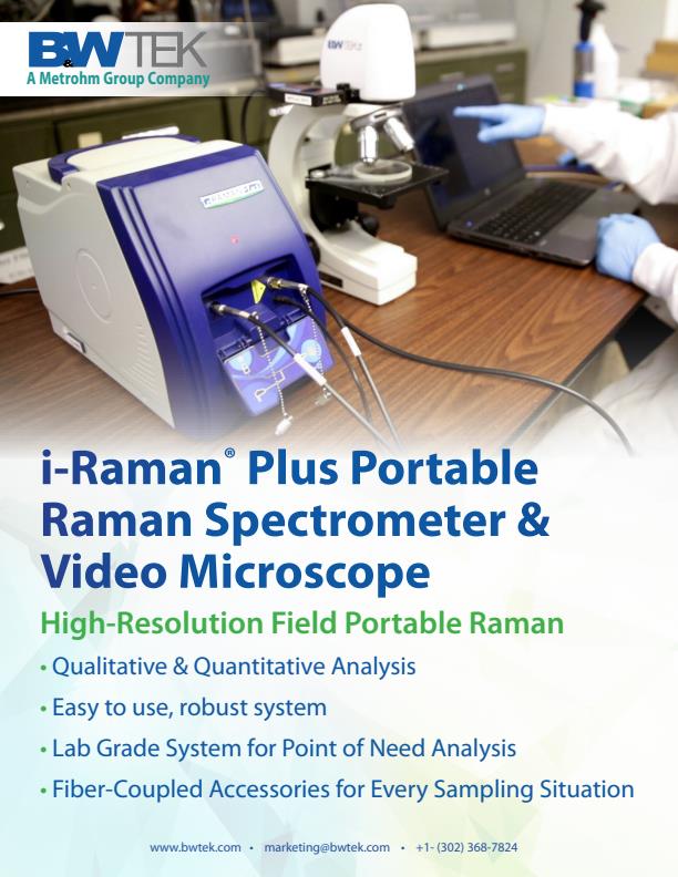 i-Raman Plus - Portable Raman Spectrometer & Video Microscope - Brochure