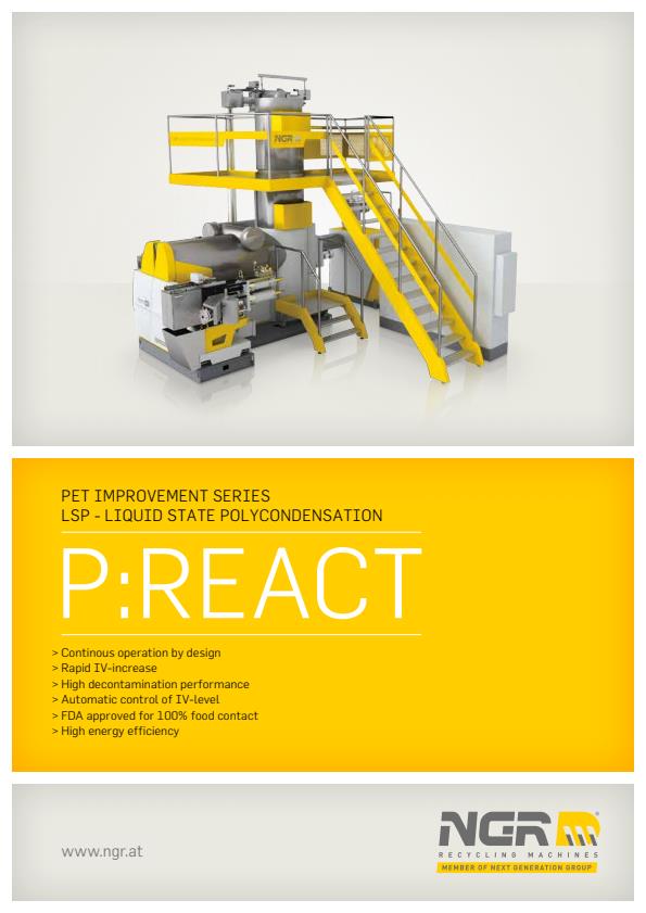 NGR - Model P:REACT LSP - Lquid State Polycondensation Machine - Brochure