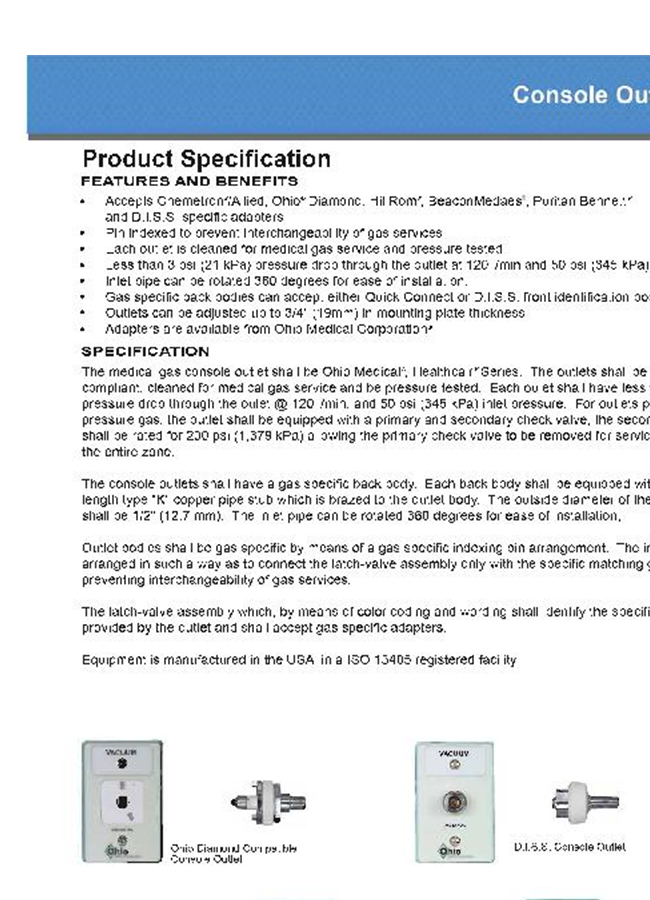 Console Outlets Brochure
