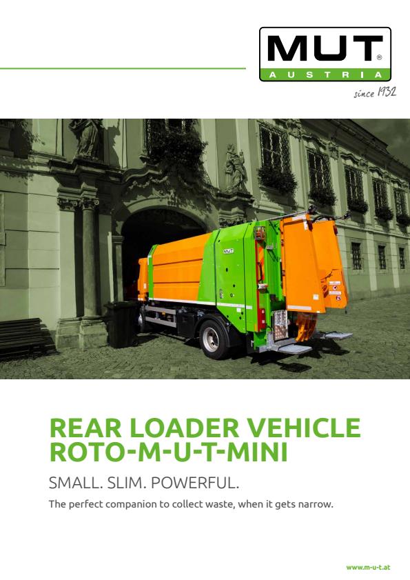 MUT - Model ROTO MINI - Waste Collection Municipal Vehicle - Brochure