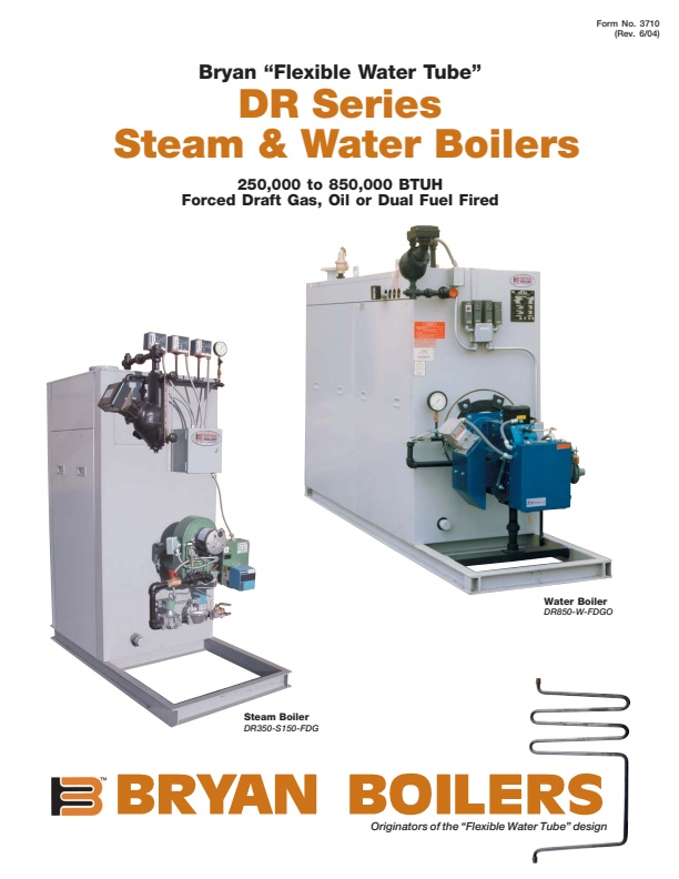 Bryan - Model DR Series - Forced Draft, Oil, Dual Fuel & High ...