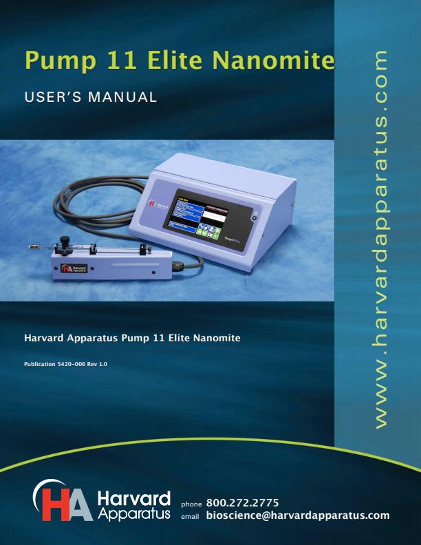 Elite - Model 11 - Remote Infuse/Withdraw Nanomite Programmable Syringe ...