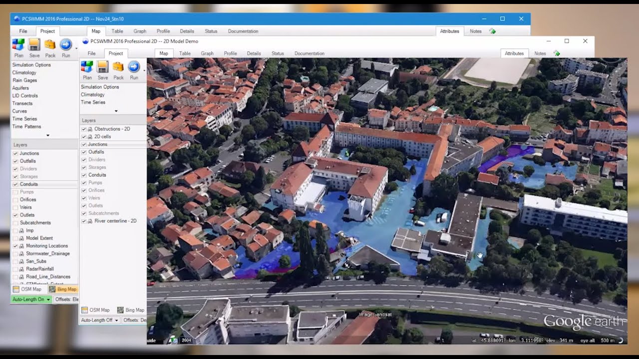 EPA SWMM5 Modeling Using PCSWMM - Video