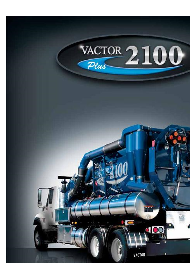 Vactor - Model 2100 Plus Series - Combination Sewer Cleaner - Brochure