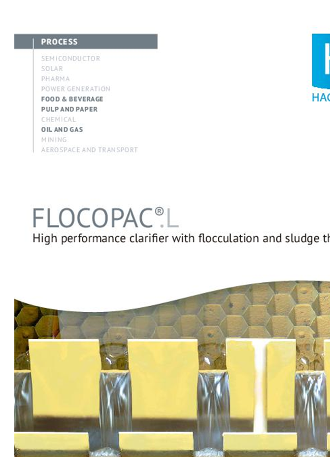 FLOCOPAC®.L - High performance clarifier with flocculation and sludge ...