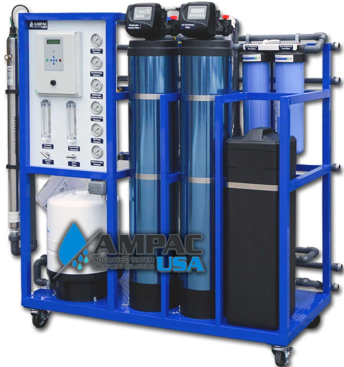 Ampac Graphics System Ampac AP4400-LX Commercial Turnkey Reverse Osmosis System 4,400 GPD ...
