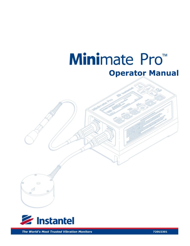 Instantel Minimate - Model Pro - Noise and Air Advanced Monitoring ...