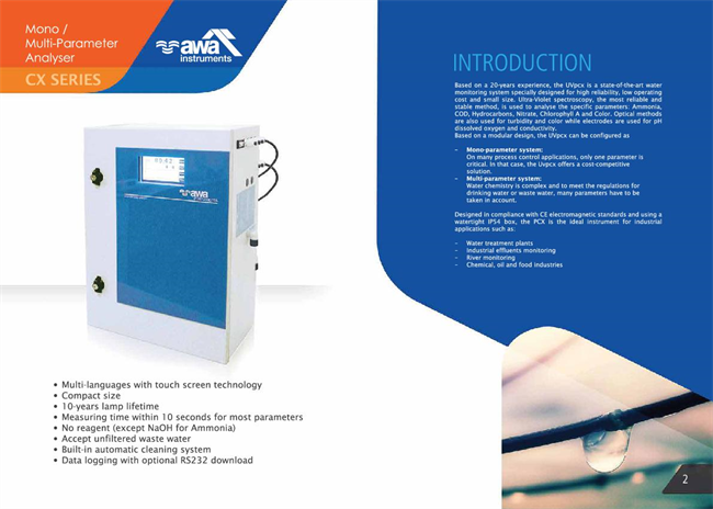 AWA - Model CX Series - Water Online Analyser - Brochure